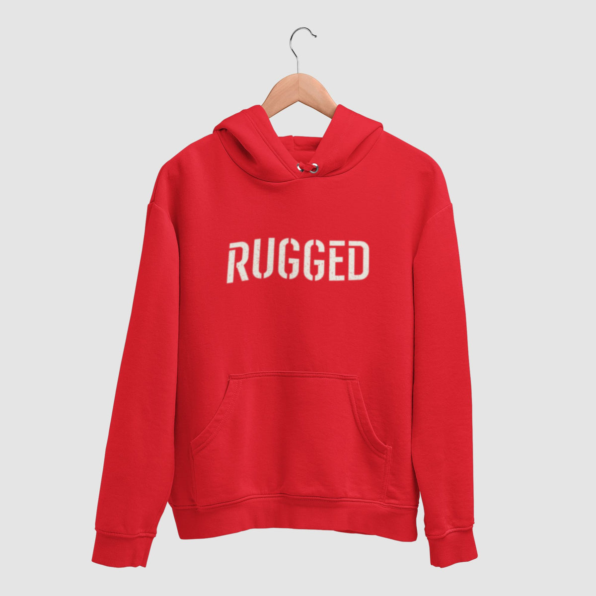 rugged-cotton-printed-unisex-red-hoodie-for-men-for-women-gogirgit-com #color_red