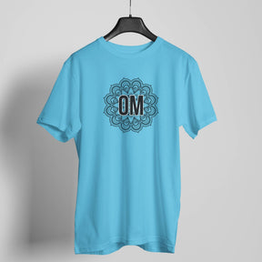 Om Mandala charcoal grey t-shirt
