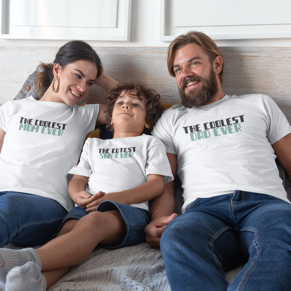 the-coolest-son-dad-mom-cotton-printed-white-matching-t-shirt-gogirgit.com #color_black
