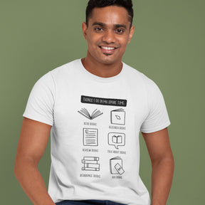 Things I Do In My Spare Time Men's Book Worm T-shirt