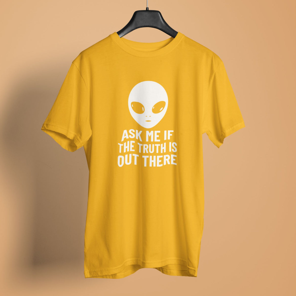 unisex-men-printed-graphic-golden-yellow-cotton-tshirt-ask-me-design-gogirgit #color_golden yellow