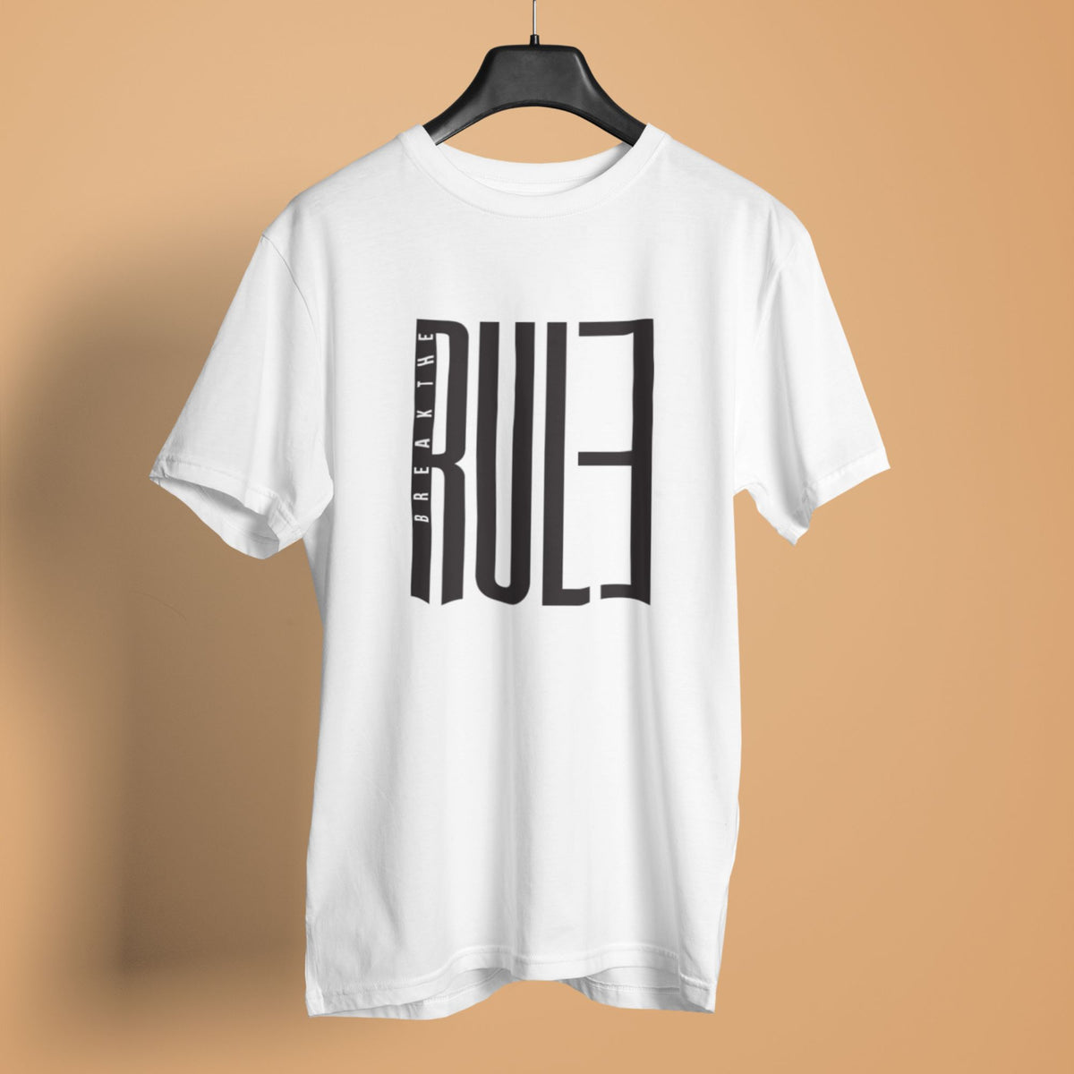 unisex-men-printed-graphic-white-cotton-tshirt-break-the-rule-design-gogirgit #color_white
