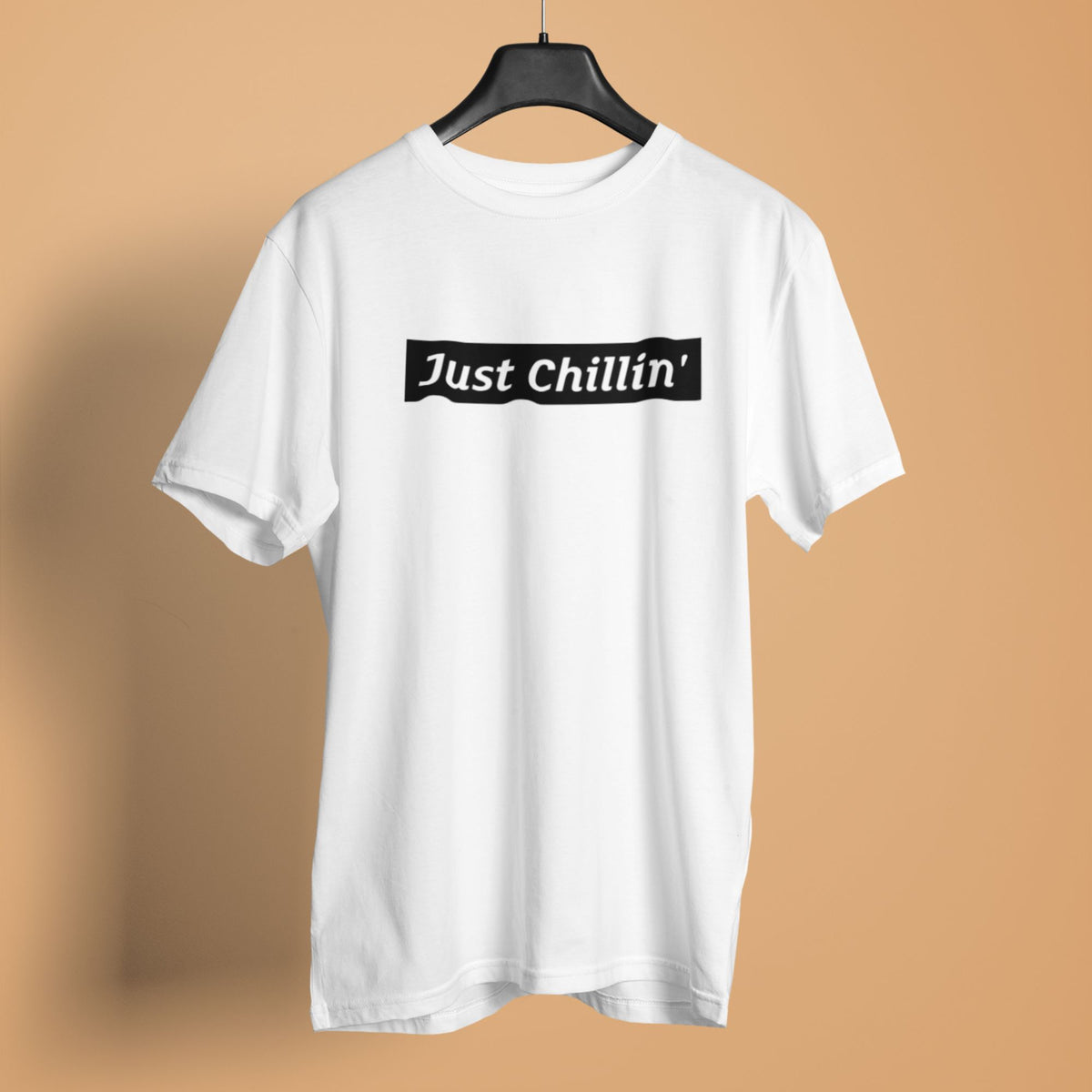 unisex-men-printed-graphic-white-cotton-tshirt-just-chillin-design-gogirgit #color_white