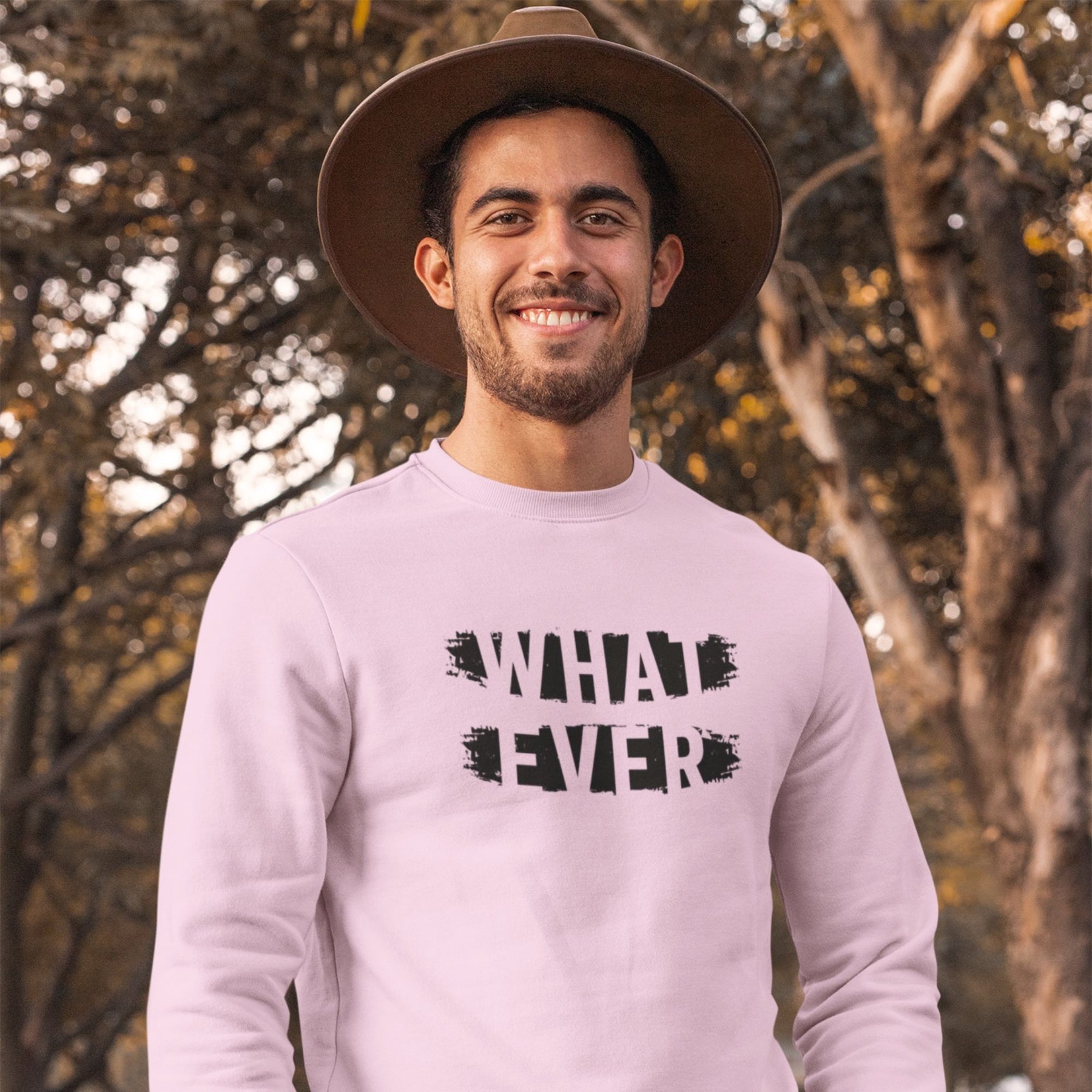 what-ever-cotton-printed-unisex-light-pink-men-model-sweatshirt-gogirgit-com