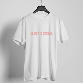 Just Yoga white t-shirt